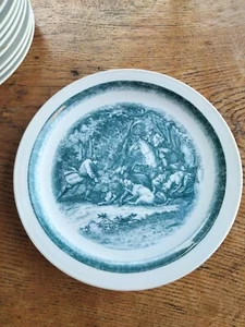 Seltmann Weiden  Teller flach 27cm Essteller Gaststätte Kneipe Jagdmotiv Jäger - Bild 1 von 5