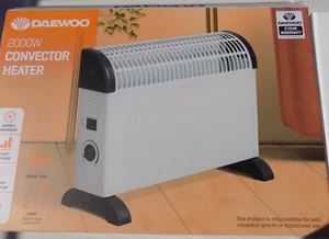 Daewoo 2000W Convector Heater Model HEA1116 BNIB Free Standing Winter Warmth - Picture 1 of 5