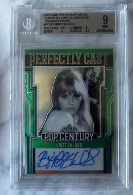 BRITT EKLAND Graded 2/5 Leaf Pop Century 007 BOND GIRL - Image 1 of 2