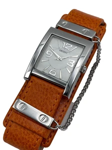 ORIENT JAPAN UNISEX OROLOGIO VINTAGE CINTURINO BUND WINCHESTER PELLE ORIGINALE - Foto 1 di 3