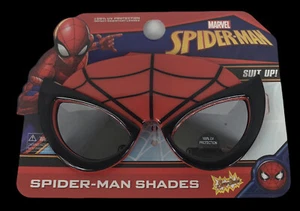 SPIDER MAN KIDS SUNGLASSES FOR AGES 3 OR OLDER 100% UV PROTECTION SUMMER GLASSES - Picture 1 of 3