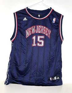 Adidas New Jersey Nets Youth XL 18-20 Vince Carter #15 NBA Basketball Jersey - Picture 1 of 7