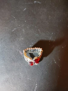Nagelneuer dehnbarer Ring Paparazzi roter Stein - Bild 1 von 3
