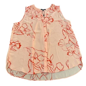 NYDJ Women's Sleeveless Pink Floral Pintuck Blouse Top Pleat Back, Size S NWOT - Picture 1 of 7