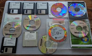 Microsoft 6 OS Lot: DOS 6, Windows 95,98,2000, XP, Vista! Keys, Boot Disks+Demo! - Picture 1 of 10
