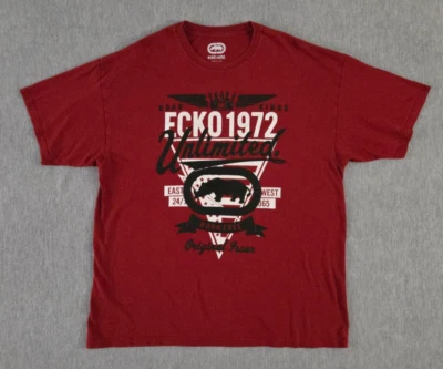 Camisa Ecko Unlimited Road Kings Original 1972 Born Free Adulto XL Roja MMA Foto 1 de 4