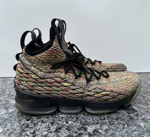 Nike Lebron XV 15 Multicolor Black Four Horsemen US Size 12 Fruity Pebbles - Picture 1 of 8