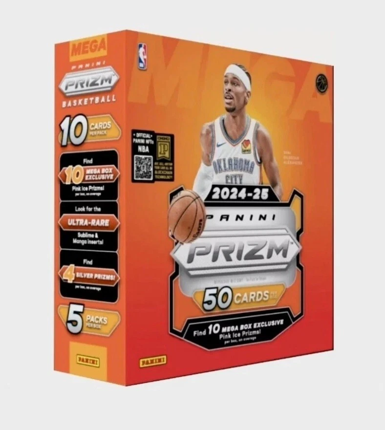 2024-25 Panini Prizm NBA Basketball Mega Box Factory Sealed - Image 1 of 1