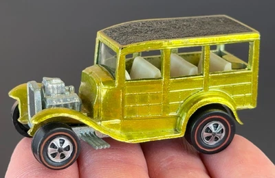 Vintage Hot Wheels Redline 1969 ELUSIVE True YELLOW Classic '31 Ford Woody - NR! - Image 1 of 4