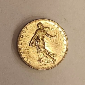 1978 France 1 Franc Coins (2 | Liberté Égalité Fraternité | Vintage Collectible  - Picture 1 of 4