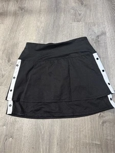Lucky In Love Womens Tennis Golf Skort Size M Black White Snap To It Skirt - Picture 1 of 2