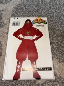 Unused Uncut Butterick Sewing Pattern 4182 Red Ninja Ranger Power Rangers Child - Picture 1 of 2