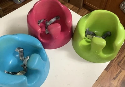 Asiento de piso para bebé Bumbo con correa de sujeción de seguridad ajustable - ¡ELIGE TU COLOR! Foto 1 de 4