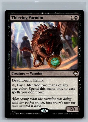 Magic MTG Commander: Outlaws of Thunder Junction Thieving Varmint #0023 TCG CCG - Image 1 of 2