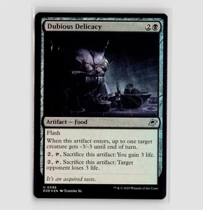 Dubious Delicacy (Foil)  - EOE #96 Uncommon - NM Edge of Eternities - Picture 1 of 2