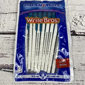 Paper Mate Kugelschreiber mit Kappe Blaue Tinte 1,0 mm Mittel 10 Stifte Vintage 2004 - Bild 1 von 4