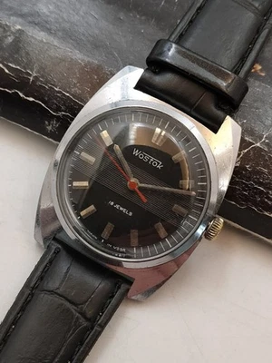 Rare Vintage Original Soviet Mechanical Wrist Watch Wostok Vostok  1970s USSR - Image 1 of 4