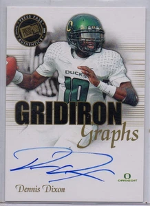 2008 Press Pass Gridiron Graphs #GG-DD, DENNIS DIXON RC Auto Pittsburgh Steelers - Picture 1 of 2