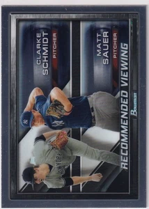 2017 BOWMAN CHROME RC CLARKE SCHMIDT NEW YORK YANKEES ROOKIE BASEBALL #3371 - Picture 1 of 1