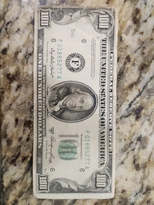 1950 Series A 100 Dollar Bill Error - Picture 1 of 3