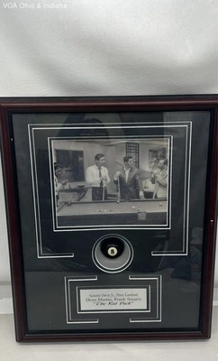The Rat Pack jogando bilhar decoração de sala de jogos foto emoldurada na caixa de sombras 22x18 - Imagem 1 de 4