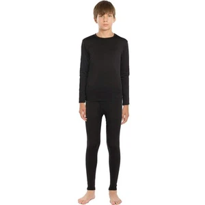 Thermal Underwear Set for Boys Long Johns Fleece Lined Kids Base Layer Therma... - Picture 1 of 7