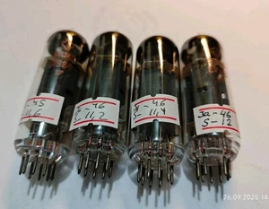 Matched quad 6P14P Reflector ( 6BQ5  EL84 ) Soviet Vintage Pentode tube Tested - Picture 1 of 3