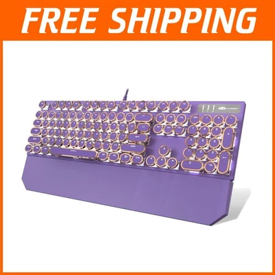 Retro Punk Mechanical Gaming Keyboard, 104 Keys, White Light - Image 1 of 4