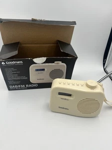 Goodmans DAB FM Radio & Bluetooth Portable Hand held Battery Pocket Cream GWO - Picture 1 of 4