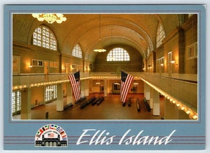 Postcard New York NY Ellis Island Registry Room - Picture 1 of 2