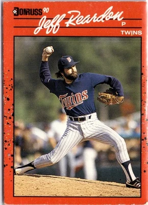 Jeff Reardon Twins 119 Donruss 1990 Baseball Trading Card TCG - Image 1 of 4