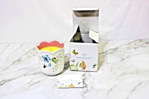 Lenox ~ Butterfly Meadow Scalloped ~ Candle ~ Pink Citrus ~ NEW! - Picture 1 of 7