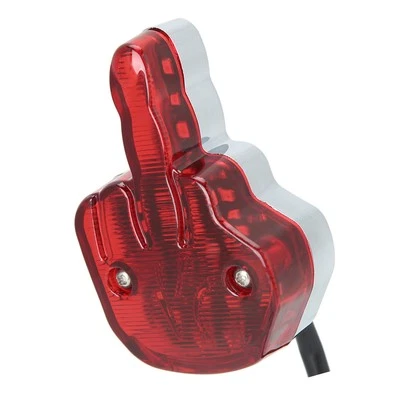 丨12V Fanale Posteriore Moto Fanale Freno Posteriore Unico Dito Medio per  - Immagine 1 di 4