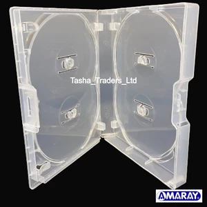 20 x 5 Way Clear Mini Megapack DVD 22mm [5 Discs] Empty Replacement Amaray Case - Afbeelding 1 van 21