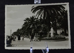 Postcard Sanremo Corso Imperatrice Italy BW RPPC - Picture 1 of 2