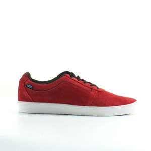 black vans red laces