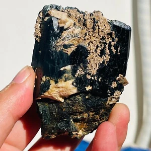Muestra mineral en bruto cristal colombita de tantalita natural rara de 322 g curación - Imagen 1 de 14