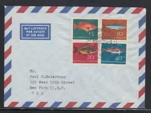 WEST GERMANY Commercial Cover Bonn to New York City 10-4-1964 Cancel - Picture 1 of 2
