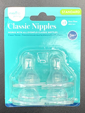 NEW Evenflo Classic Nipples  0m+ Slow Flow 4 Pack  FREE SHIPPING