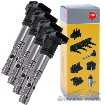 4x NGK ZÜNDSPULE FÜR AUDI A4 8E B7 1.8 2.0 8H B6 B7 1.8 A6 4B C5 1.8 2.7 - Bild 1 von 4