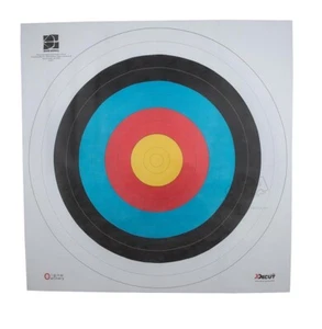 TARGET FACES POLYESTER 122CM 80GR 10-RINGS 25/PK. Free Postage Waterproof - Picture 1 of 4