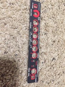 Zapco SX Equalizer Logo Face Plate Red , Real Zapco Logo ! Rare - Picture 1 of 4
