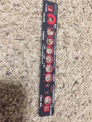 Zapco SX Equalizer Logo Face Plate Red , Real Zapco Logo ! Rare  - Image 1 of 4