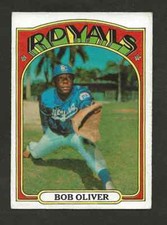 1972 TOPPS BASEBALL CARD # 57 BOB OLIVER Kansas City Royals ex