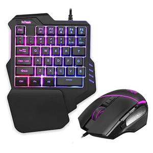 Gaming Tastatur Maus Set RGB 6400 DPI Ergonomisch  PC Konsole - Bild 1 von 10