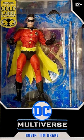 McFarlane DC Multiverse Robin (TimDrake Red Suit Variant) 7" Figure.New & Sealed Cover