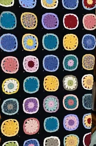 Vintage Gorgeous Nana Handmade Crocheted Throw Rug Blanket 125cm x 165cm Unused - Picture 1 of 14