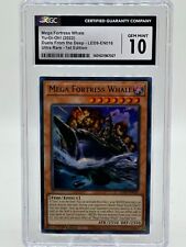 Mega Fortress Whale LED9-EN016 Duels ft. Deep Ultra Rare CGC Gem Mint 10