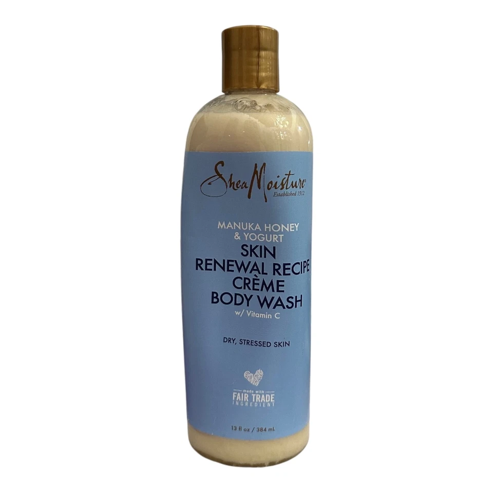 Shea Moisture Manuka Honey & Yogurt Skin Renewal Creme Body Wash 13 FL Oz