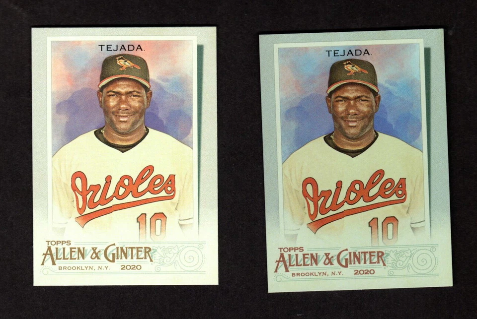 MIGUEL TEJADA 2020 ALLEN & GINTER SHORT PRINT & HOT BOX FOIL BALTIMORE ORIOLES - Image 1 of 1